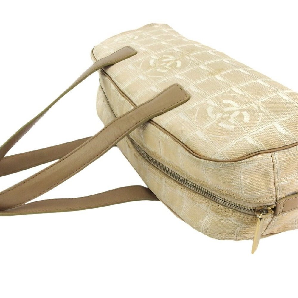 CHANEL Handbag Beige gold Women A15828 Authentic secondhand